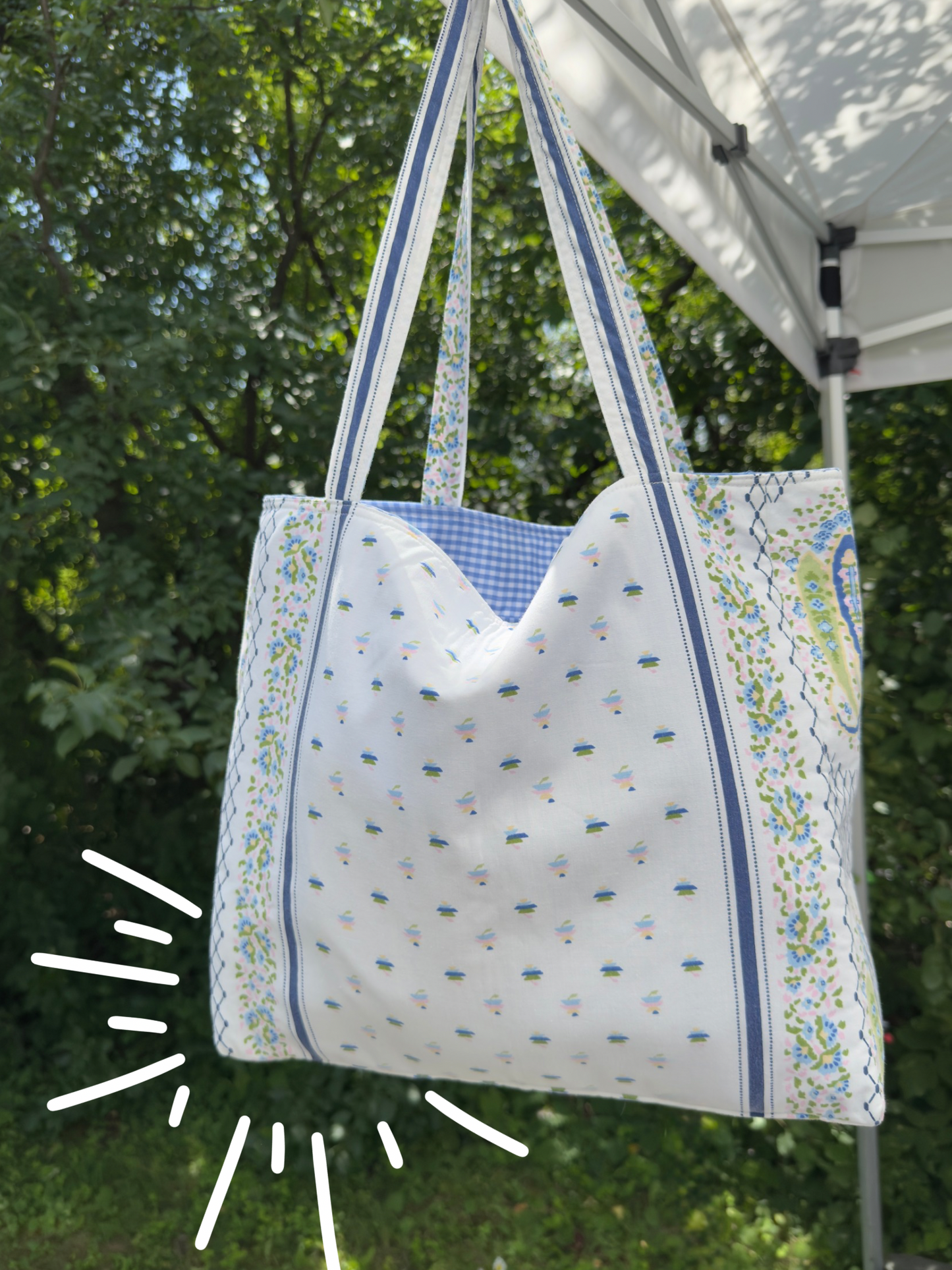 Sac fourre-tout en tissu recyclé